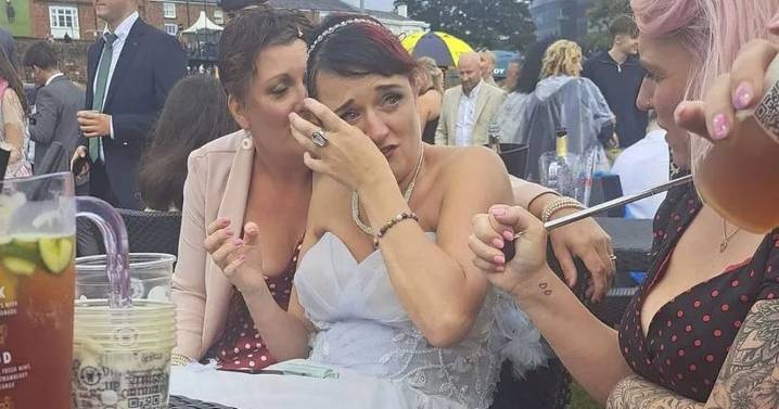 Jilted bride left in tears by abuse as she braves hen do in wedding dress