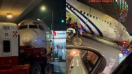 ¿Se quedó sin combustible? Transportan avión en pleno Periférico Sur de la CDMX