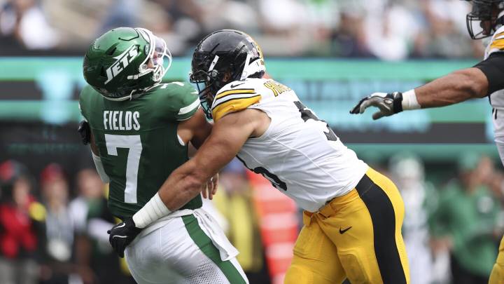 Justin Fields suffered a concussion in Sunday's loss