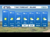 Warm temperatures persist Wednesday with a cool down coming