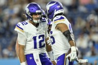 Max Brosmer is using his imagination to stay ready for Vikings