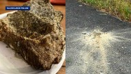Man says large piece of granite nearly struck him in NH driveway