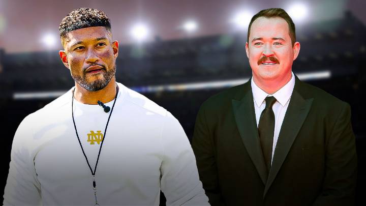 Notre Dame coach Marcus Freeman speaks on ‘cool’ bond with super fan Shane Gillis