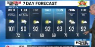 One More Hot Day Before Front Brings Showers