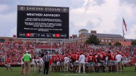 Georgia football-Austin Peay in weather delay. When will play resume?