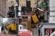 At least 15 dead, 18 injured after Lisbon's iconic tram derails in tourist hotspot