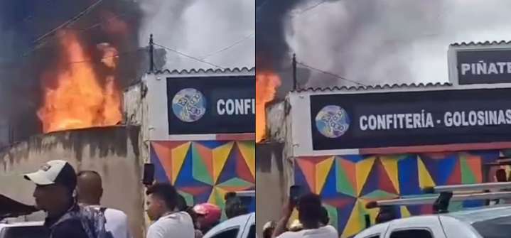 Se registró por segunda vez un incendio en una confitería de Carabobo