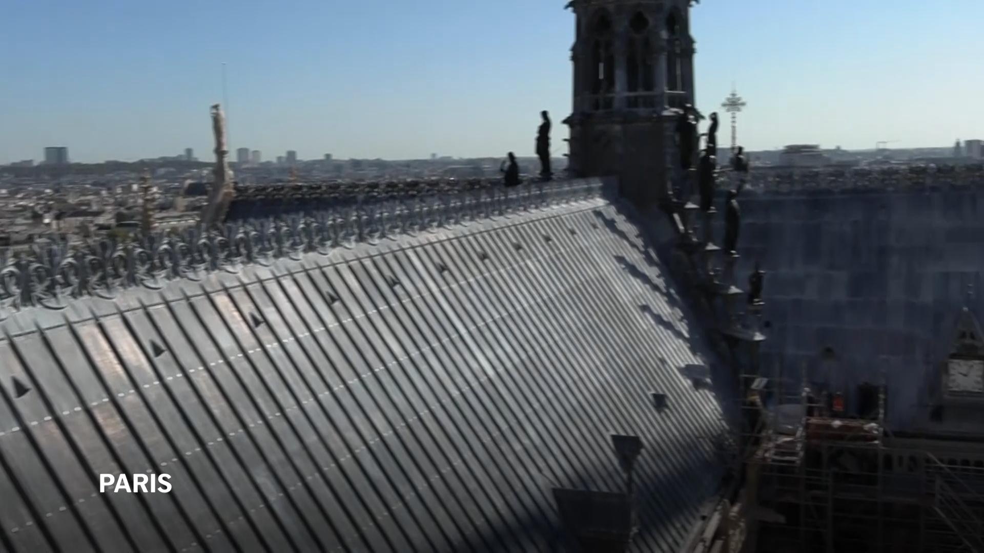 Notre Dame’s towers reopen after six
