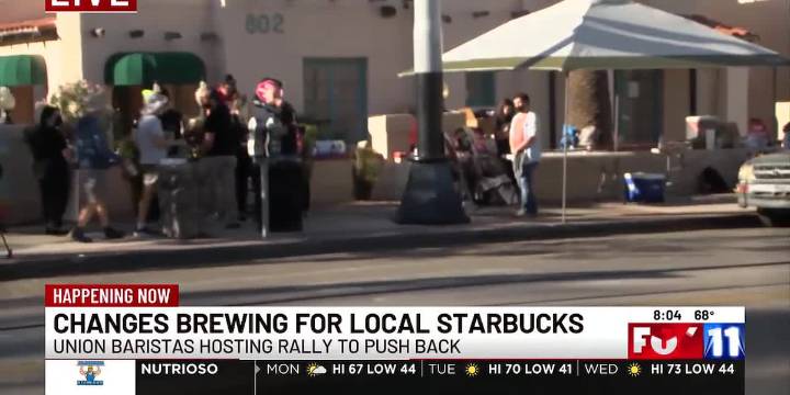 Local Starbucks workers rally for fair contracts following sudden store closures