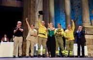 El Teatro Romano homenajea al Infoex en una emotiva noche de entrega de Medallas de Extremadura