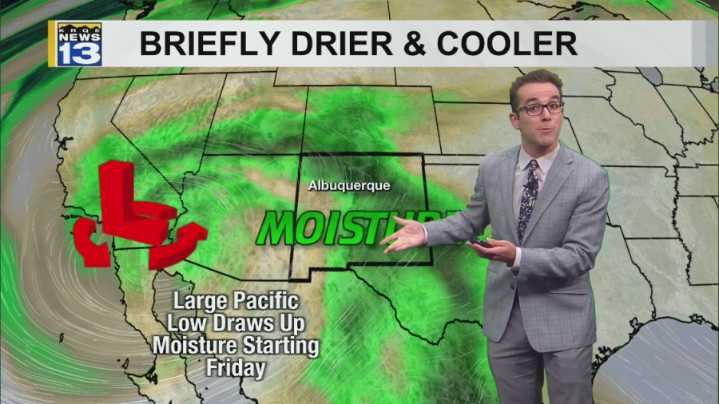 Few storms, damper, & gustier today