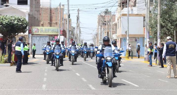 Ica pone en marcha 20 motopatrullas para reforzar la seguridad ciudadana