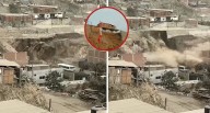 Huaycán: muro de contención colapsa y niños logran escapar a tiempo