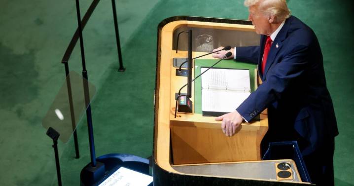 Trump denies climate change and twists facts in UN speech