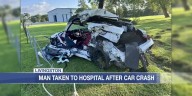 1 taken to hospital after multi-vehicle crash in Livingston