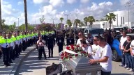 Rinden homenaje y dan la última despedida al comandante Saldaña Alaniz