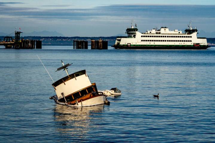 Two people, dog rescued from sinking vessel in PT