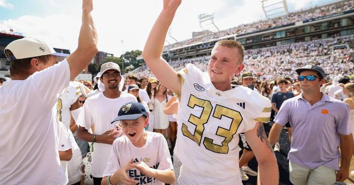 Per ACC rule, Georgia Tech will be fined for storming the field