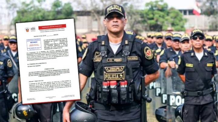 Proyecto de ley plantea entrega gratuita de terrenos a policías y militares que enfrentaron el terrorismo
