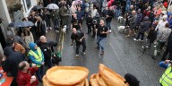 Black puddings fly as hundreds gather at bizarre world championships
