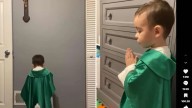 Abdiel, el niño que juega a ser cura y enternece las redes sociales: "Tiene mucha vocación"
