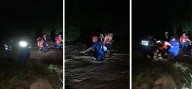 Zulia| Rescatan a 16 personas tras quedarse atrapadas por la crecida río