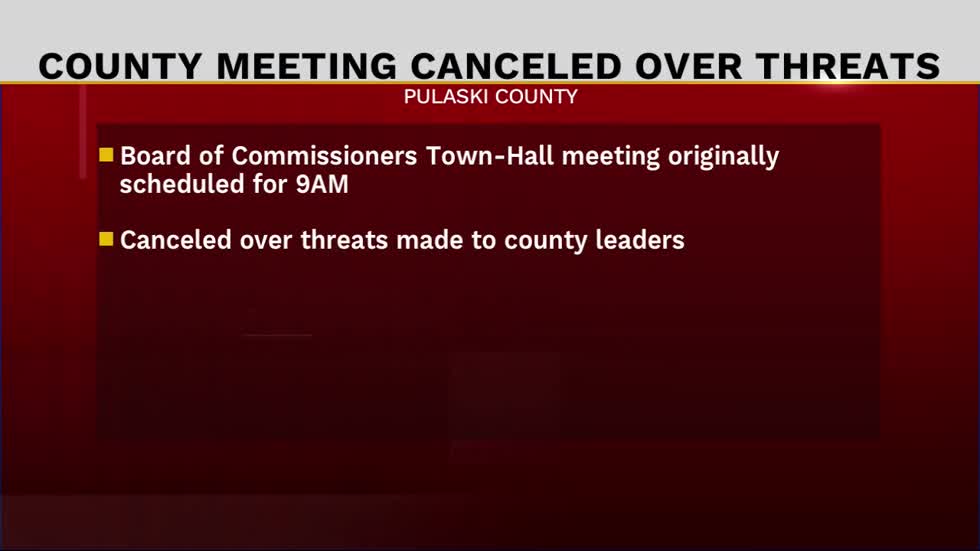 Board of Commissioners town hall meeting canceled due to threats