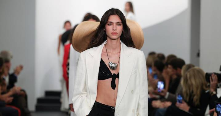At Ralph Lauren Spring 2026,  Black, White, and Red All Over