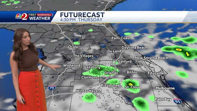 Dry, warm start to the day followed by few afternoon showers