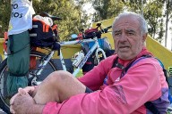 Entrerriano que recorría la provincia en bicicleta debió suspender la travesía tras accidentarse