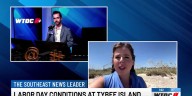Labor Day beach conditions on Tybee Island