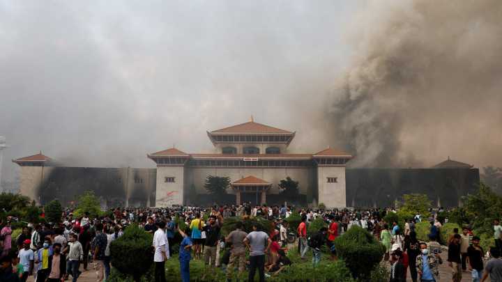 Nepal parliament set ablaze amid anti