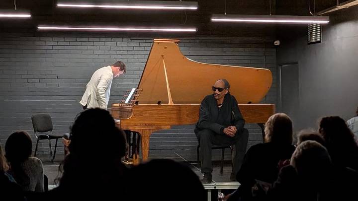 Snoop Dogg seen enjoying classical music at Tempo Rubato in Brunswick ahead of Saturday’s AFL Grand Final