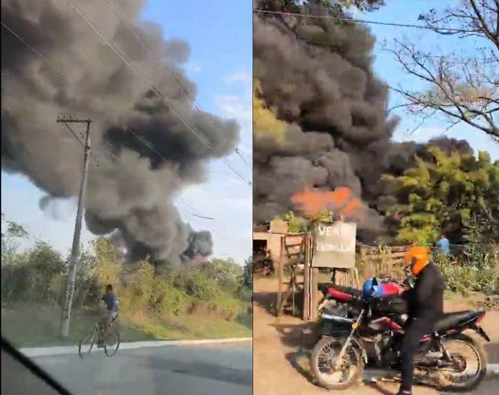 Un incendio en el Barrio Los Chañaritos generó alarma (VIDEO)