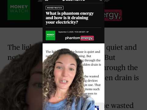What is phantom energy and how is it draining your electricity? #shorts