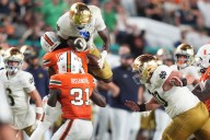 Freeman confident in QB CJ Carr's future despite Notre Dame's season