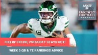 Justin Fields, Drake Maye and Dak Prescott stay HOT: WEEK 5 fantasy football QB and TE RANKINGS