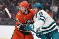 Second period letdown dooms Sharks in preseason loss to Anaheim Ducks