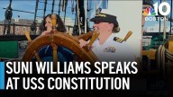 Astronaut Suni Williams speaks at USS Constitution