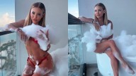 Evangelina Anderson deslumbró con sensuales fotos en un jacuzzi tras su separación de Demichelis