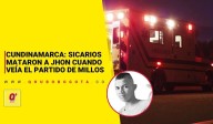 Cundinamarca: sicarios mataron a Jhon cuando veía el partido de Millonarios