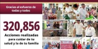 Realiza Tabasco con éxito 320 mil acciones durante la Semana Nacional de Salud