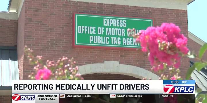 La. OMV reminds residents how to report medically unfit drivers