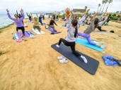 Court rejects city’s attempt to revive beach yoga ban