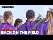 Senior back on soccer field after cancer battle
