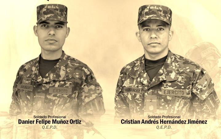 Tres soldados colombianos mueren en dos combates con la guerrilla del Eln
