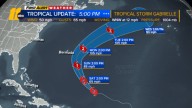 Tropical Storm Gabrielle forms in central Atlantic; could be a hurricane by the weekend