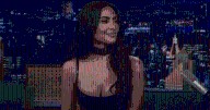 Kim Kardashian’s Black Leather Dress Look in Jimmy Fallon Show Photos Scream Iconic