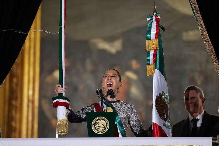 Claudia Sheinbaum da su primer Grito de Independencia como presidenta de México