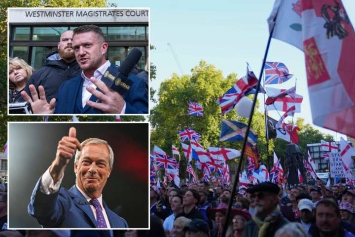 Trump arrives in UK as factions compete over nation's surging right